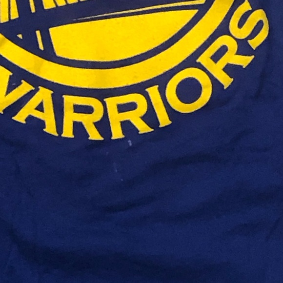 Golden State Warriors Steph Curry T-Shirt Large Name Number Tee Cotton Royal - Picture 3 of 5